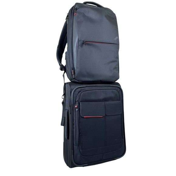 Lenovo Thinkpad Professional Backpack & Wheeled Carry-on Bag Set NWOT - Picture 1 of 15